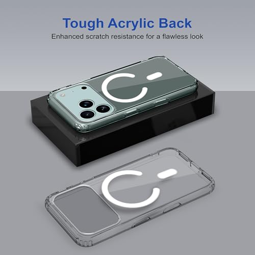 Image of Zapcase Back Case Cover for iPhone 17 Pro | Compatible for iPhone 17 Pro Back Cover | Compatible with Mag-Safe | Scratch-Resistant Back Cover | Clear