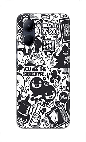 Image of Printed Hard Back Cover Case for Realme C33 Back Cover (Mixed Cartoon) -702