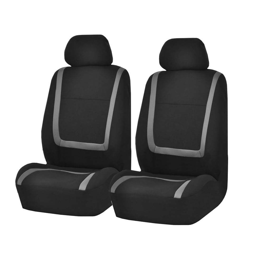 Coprisedili Auto Anteriore per Suzuki Vitara 1.6 4x4 2010-2015, Universali Protezione Set Copri-Sedile Anteriori E Accessori Auto Interni Accessori,E/Gray