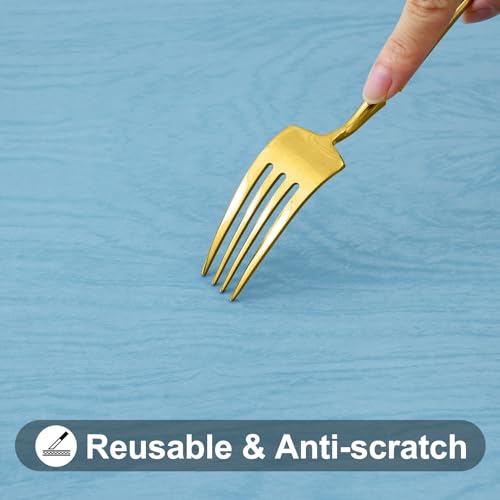 Smiry Rectangle Table Cloth, Waterproof Plastic Table Cover for 6FT Tables by Smiry - Used condition - Image 8