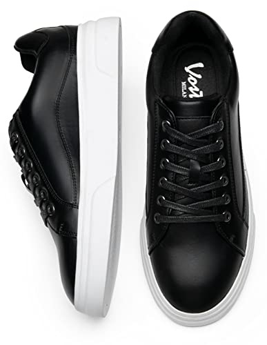 Vostey Men'S Fashion Sneakers Classic Casual Shoes For Men Stylish Soft Black Shoes Mens Dress Sneakers thumb #4