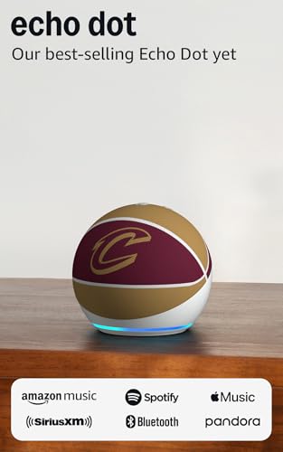 Image of Amazon Echo Dot (newest model) | Officially Licensed NBA Limited-Edition | Cleveland Cavaliers