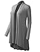 AMORE ALLFY Women's Extra Long Cardigan Heather Grey X-Large