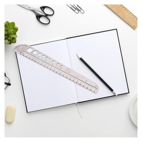 Règle de mesure d'angle en acier pour les tracés de construction précis - 6