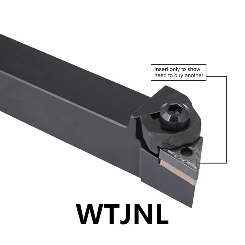 WTJNR-2525M16 Turning Tools Holder 20mm External Carbide Insert Turning Toosl Holders CNC Lathe Toolholder Cutting Bar(WTJNR-1616H16)
