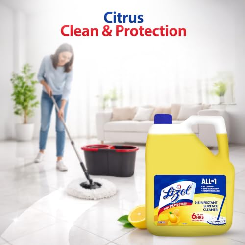 Lizol Disinfectant Floor Cleaner, Citrus - 5 Litre - Image 4