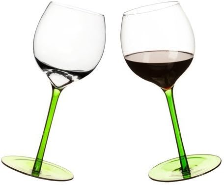 SagaformRocking Wine Glass, 2-Pack, Green, Nylon/A