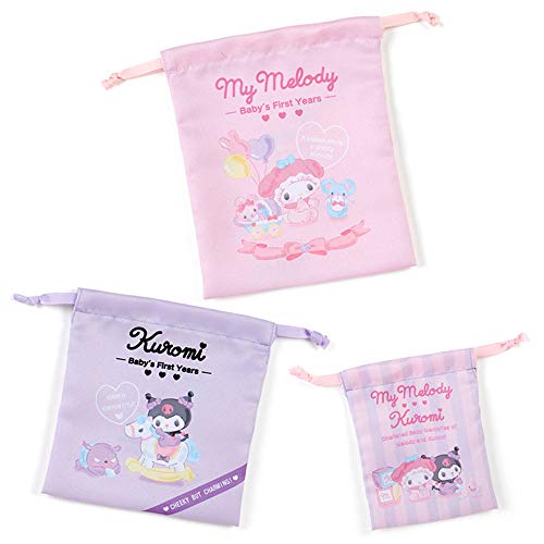 Ensemble cordon de serrage My Melody pour organiser votre sac de voyage