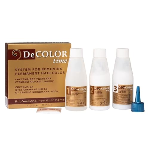 Decolor Time, Despigmentante Sistema para eliminar el color permanente del pelo coloreado