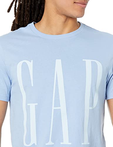 Gap Mens Logo T-Shirt, Blue Opal, Large Us #TOP2