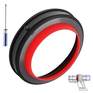 V10 Dust Bin Sealing Ring for Dyson V10 SV12 Cyclone Vacuum Cleaner Attachments Replacement Parts Bin Bucket Dirt Cup Top Fixed Sealing Ring Accessories with T8 Torx Screwdriver for Easy Installation