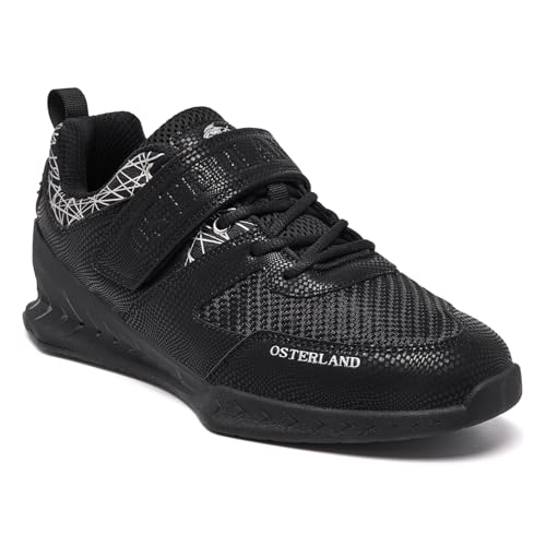 Image of Osterland Weightlifting Shoes for Men Women,1.4 Inch Heel Squat Shoes | High-Performance Non Slip Breathable Training Shoes for Lifting Powerlifting Deadlifts Gym Workout
