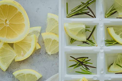 BarCraft White Plastic Ice Cube Tray for 14 Cubes, 26x12cm - Image 3