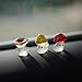 10Pcs Cute Glow in Dark Mini Mushroom Resin Figurines Car Interior Decoration Rearview Mirror Accessories Dashboard Ornament for Micro Landscape Potted Plants Decorations for Women