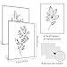 Outus 9 Pieces Botanical Plant Wall Art, Black White Plants Abstract Flowers Minimalist Flowers Decor for Bathroom Kitchen Wall Decor Pictures, Unframed