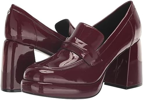 Nine West Women's Verge Loafer, Burgundy Patent, 12 | Image 6