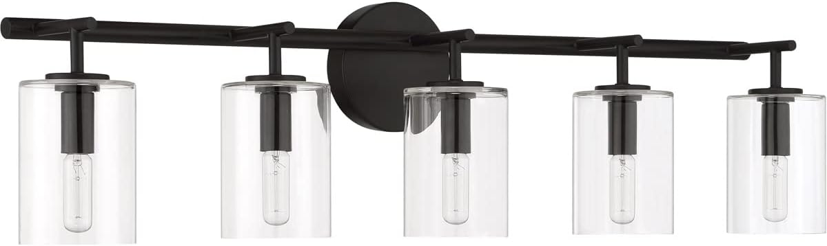 Craftmade Hailie 5 Light Vanity Flat Black