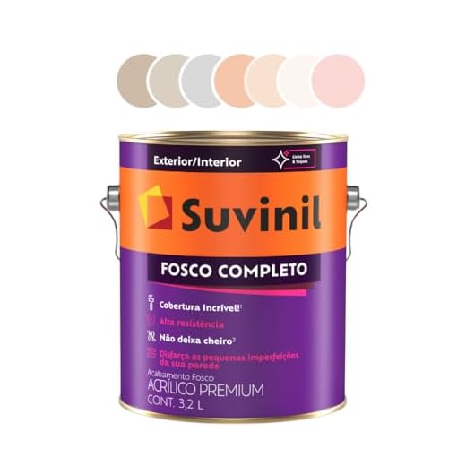 Tinta Acrílica Fosco Completo 3,2l Tons Clássicos e Neutros Cores Claras Suvinil (Elefante)