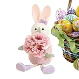 Ornament Deko,Dekorative Hasenpuppe Als Artikel - Osterhasen Ornamente Set | Für Zuhause Party Tisch Deko Schreibtisch Dekoration Kamin Fensterbank Festtagsdeko Innenbereich