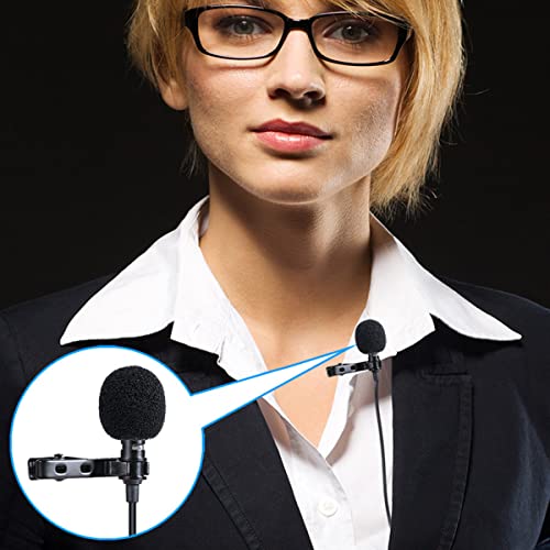Escopo Microfone de Lapela Estéreo com Plug P3 para Câmera, Smartphone, Computador e Notebook