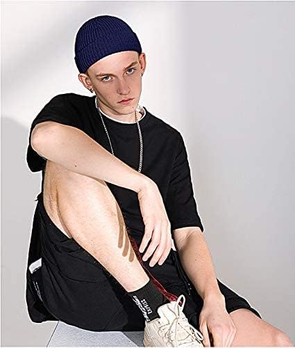 ROYBENS Swag Wool Knit Cuff Short Fisherman Beanie for Men Women, Winter Warm Hats - Image 3