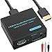 Produktbild HDMI Audio Extractor 4k HDMI optisch audio splitter adapter,De-Embed SPDIF Optical 5.1CH + 3.5 mm Stereo L/R Audio out,Supports 1080P 3D