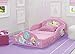 Delta Children Princess Sleep and Play Toddler Bed with Attached Guardrails | Features Colorful Graphics of Cinderella, Belle, Ariel and Rapunzel