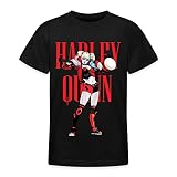 Spreadshirt® Harley Quinn Marteau Mignonne et Folle Harleen Frances Quinzel T-Shirt Ado, 9-11 Ans, Noir