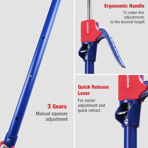 Image of WORKPRO Cabinet Jacks, 23-5 /8 inch to 45-1 /4 inch Adjustable Support Pole, 4-Pack