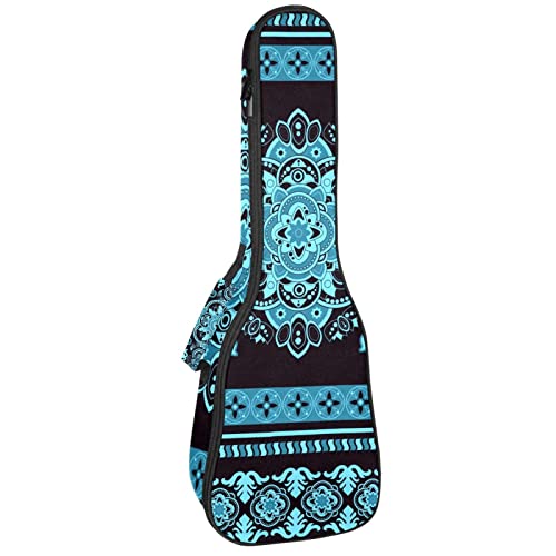 Sac ukulélé concert rembourré 10mm housse bohème mandala