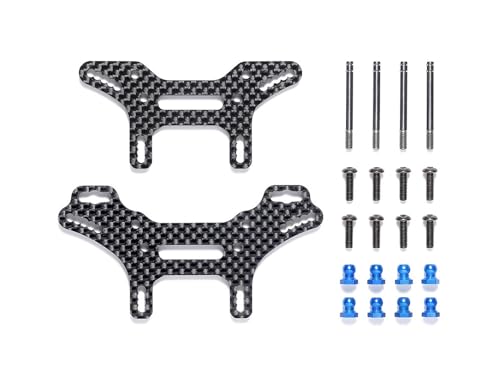 Soporte amortiguador corto carbono XV-02 Tamiya de alta rigidez estructural 2