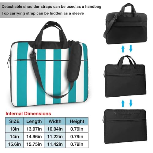 Maletín para portátil azul y blanco 13 pulgadas impermeable miniatura 3