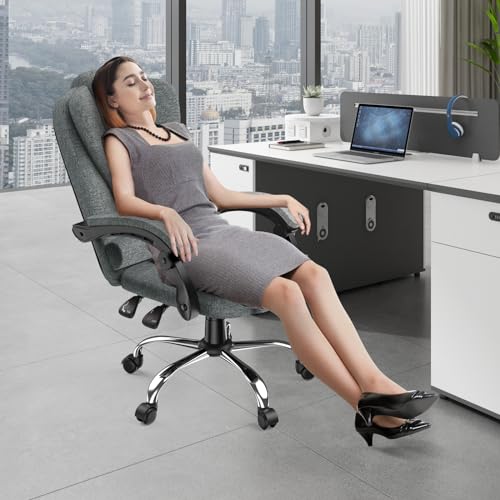Rattantree Ergonomischer Bürostuhl, Schreibtischstuhl, PC Computerstuhl mit Gepolsterter Armlehne...