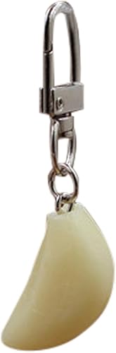 Llavero grande de raíz de ala de barbacoa en blanco con patas de pollo a la parrilla, salchicha a la parrilla, colgante