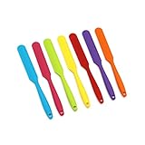 Ciieeo 2 Stck. Silikon Spatel Teilig mit Langem Griff Hitzebeständige Teigschaber für Backen Kochen und Rühren für Ofen Mikrowelle und Geschirrspüler Orange