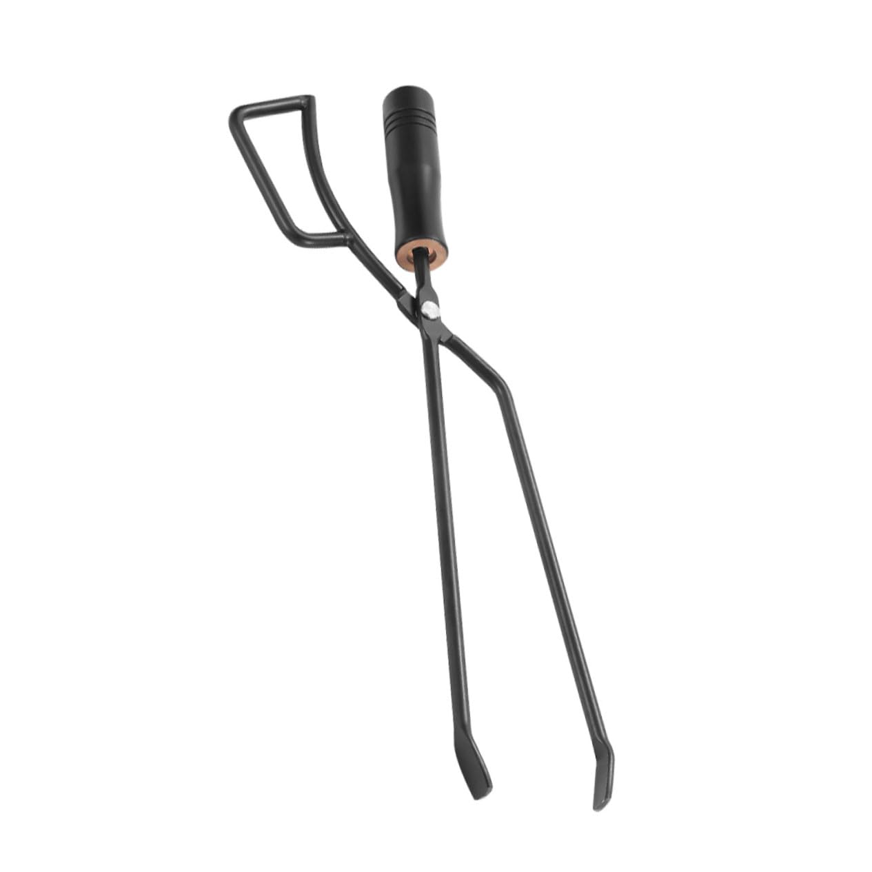 Pinzas largas de carbón vegetal de hierro para barbacoa y estufas de leña, herramienta multifuncional para cocinar al aire libre para jardín y camping, accesorio de parrilla resistente