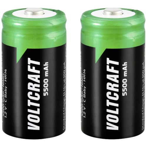 VOLTCRAFT HR14 Batterie Rechargeable 1/2 Torche (C) NiMH 5500mAh 1.2V 2pcs