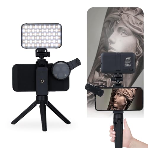 Tattoo Light Tattoo Equipment and Supplies Remove Glare LED Tattoo Photography Video Lights with Clip with LED Beads and CPL Filter Lens for Taking Tattoo Photos
