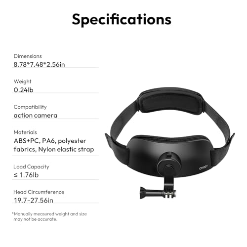 Image of ULANZI CM27 2 in 1 Head Strap Mount for Action Camera - Quick Release Head Mount Set Support Vertical Shots Vlog Video Accessories for Action Camera, Compatible with GoPro Hero 13, 12, 11, 10, 9, 8