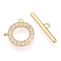 Ring Brass Toggle Clasps_5 Sets
