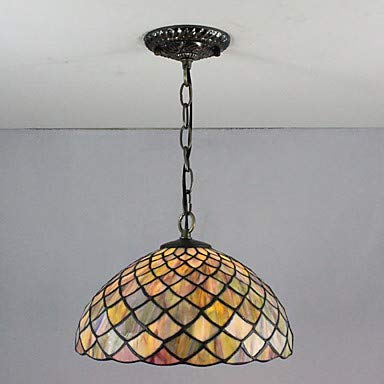 TONZN LLLKKK Pendant Light Ambient Light Painted Finishes Glass Glass Multi-Shade, Creative Tiffany Style Chandeliers 85-265V