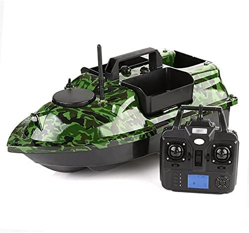 Esca da pesca GPS con sensore sonar, motoscafo wireless RC per pesca alla carpa, include 3 tramogge e ecoscandaglio LCD
