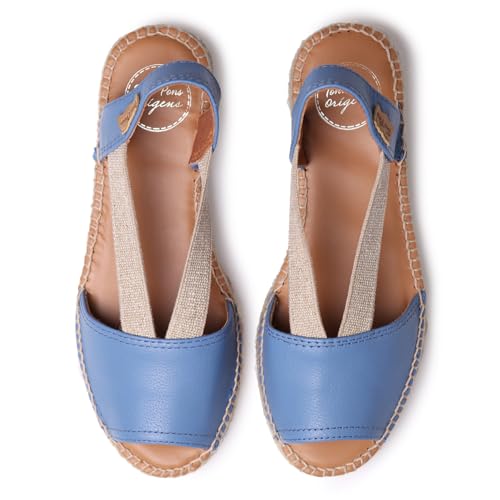 Image of Toni Pons - ETNA - Flat leather sandal with elastics