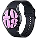 Mastten Compatible with Samsung Galaxy Watch 7 6 5 4 Strap 40mm 44mm, Soft Silicone Sport Band for Galaxy Watch FE / 6 Classic / 4 Classic / 5 Pro, No Gap Strap for Women Men, Black