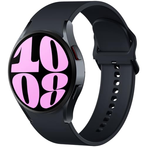 Maledan No Gap Bands Compatible with Samsung Galaxy Watch 4 5 6 7 FE Band 40mm 44mm Women Men, 20mm Soft Silicone Wrist Bands Replacement Bracelet for Galaxy Watch 5 Pro/6 Classic/4 Classic, Black