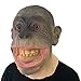 Yimianshou Monkey Mask Funny Animal Gorilla Creepy Halloween Cosplay Latex Scary Realistic Face Weird Mask for Adults