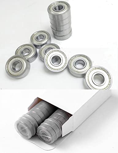 image for JIRONN 20 PCS Longboard Integrated Bearing 608-ZZ,Skateboard Wheel Bea
