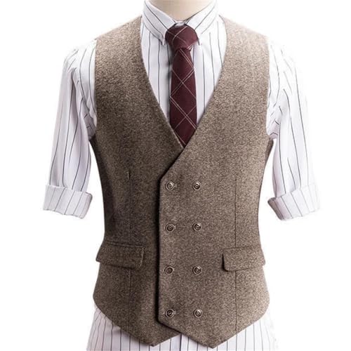 Men's Double Button Suit Vest – Waistcoat For Wedding, Business & Casual Wear2