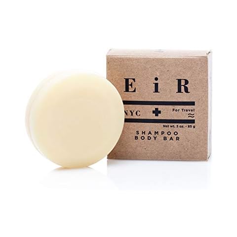 EiR NYC Natural Travel Shampoo + Body Bar - Eco-Friendly, Organic, Vegan - For Hair & Skin 3 oz Cover