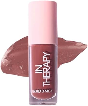 Flossy Cosmetics In Therapy Liquid Lipstick I Vitamin Me Brown Color 4ml (Pack of 1) Long Lasting, Matte Finish, Transfer Proof | Paraben Free | Sulphate Free | 100% Veg | Leightweight & Comfortable